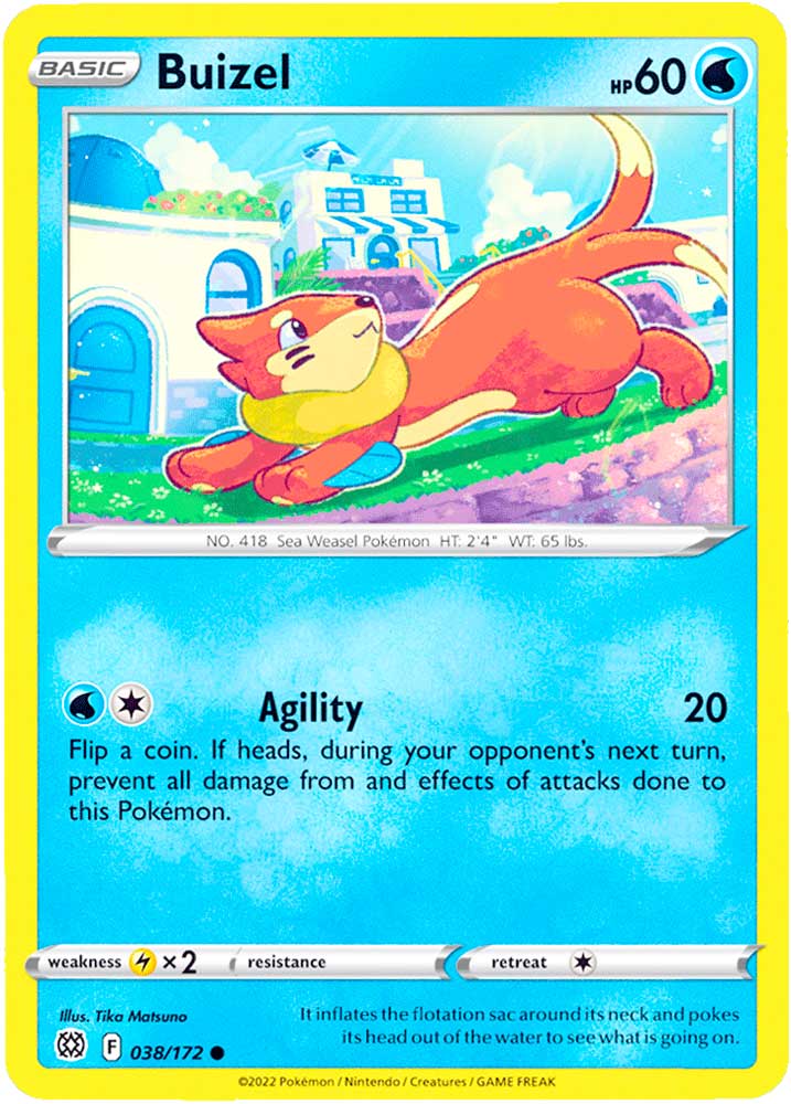 038 / 172 Buizel Comune normale (EN) -NEAR MINT-