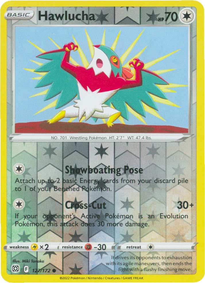 127 / 172 Hawlucha Comune Reverse foil (EN) -NEAR MINT-