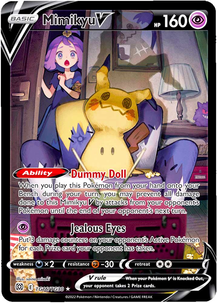 TG16 / TG30 Mimikyu V Rara Segreta foil (EN) -NEAR MINT-