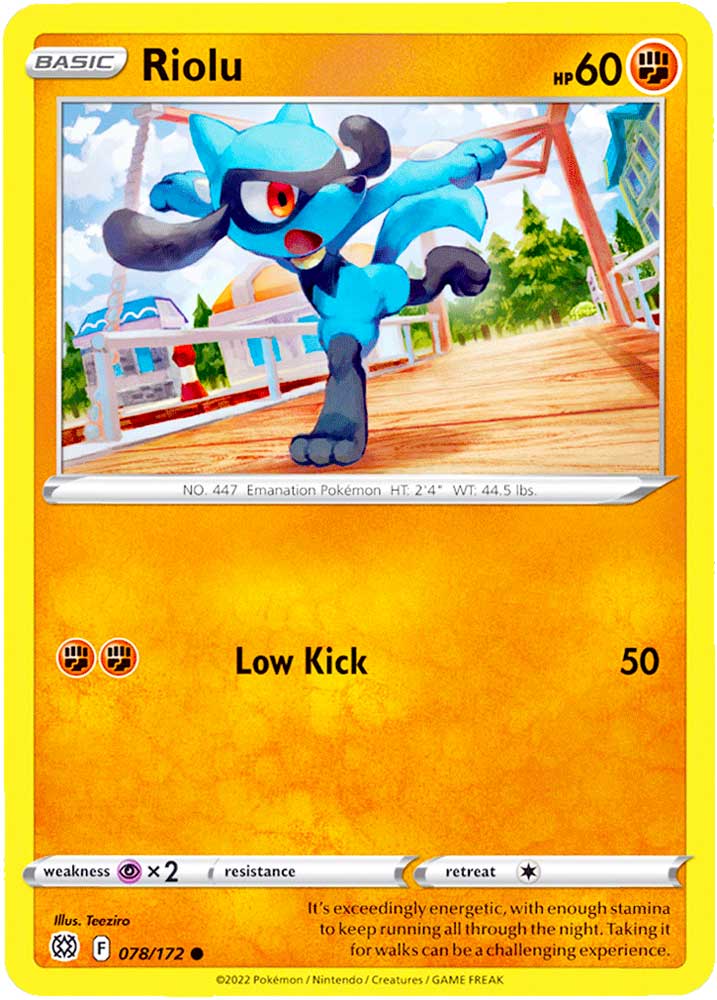 078 / 172 Riolu Comune normale (EN) -NEAR MINT-