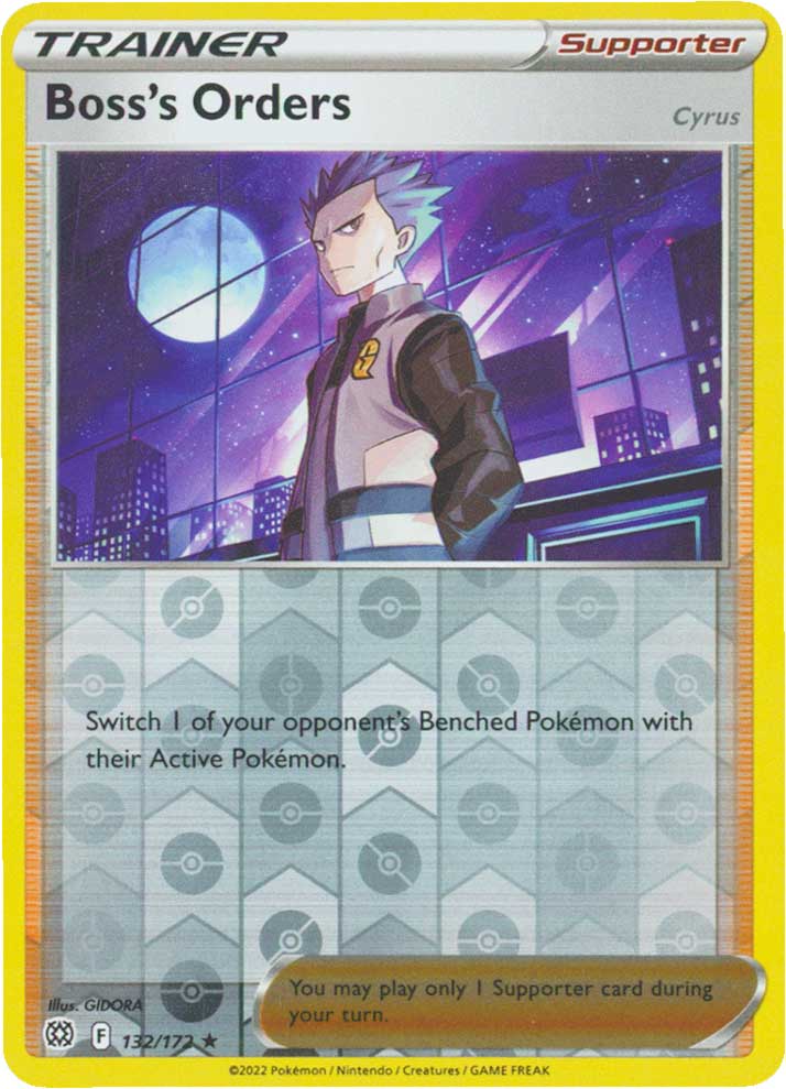 132 / 172 Boss's Orders Rara Holo Reverse foil (EN) -NEAR MINT-