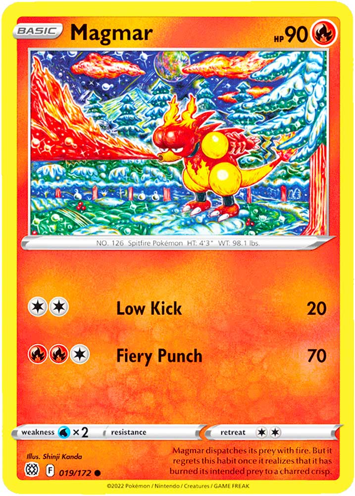 019 / 172 Magmar Comune normale (EN) -NEAR MINT-