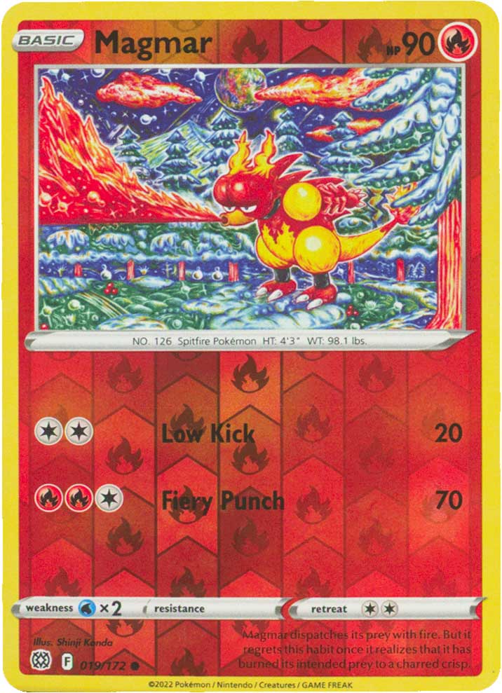 019 / 172 Magmar Comune Reverse foil (EN) -NEAR MINT-