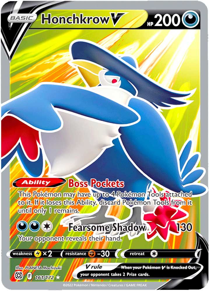 161 / 172 Honchkrow V Ultra Rara V Full Art foil (EN) -NEAR MINT-