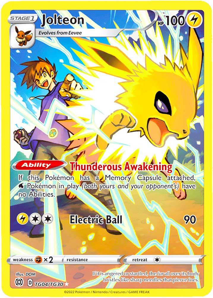 TG04 / TG30 Jolteon Rara Segreta foil (EN) -NEAR MINT-