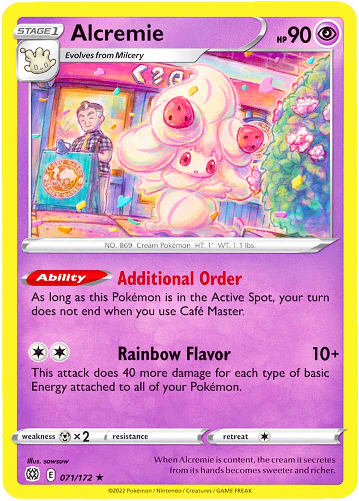 071 / 172 Alcremie Rara normale (EN) -NEAR MINT-