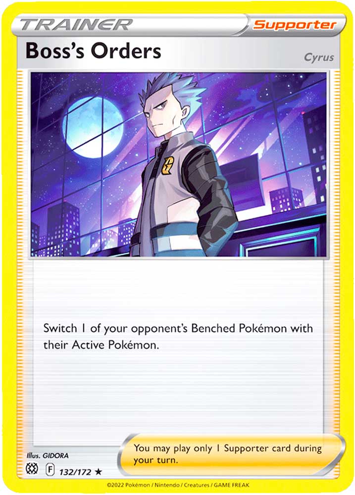 132 / 172 Boss's Orders Rara Holo foil (EN) -NEAR MINT-