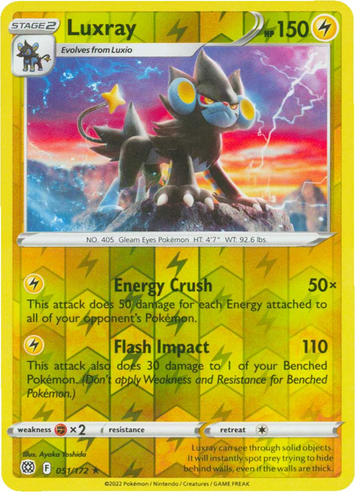 051 / 172 Luxray Rara Reverse foil (EN) -NEAR MINT-