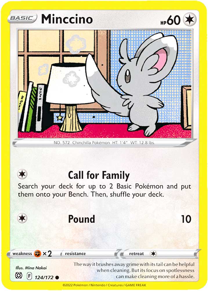 124 / 172 Minccino Comune normale (EN) -NEAR MINT-