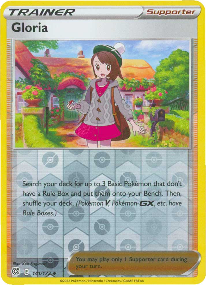 141 / 172 Gloria Non comune Reverse foil (EN) -NEAR MINT-