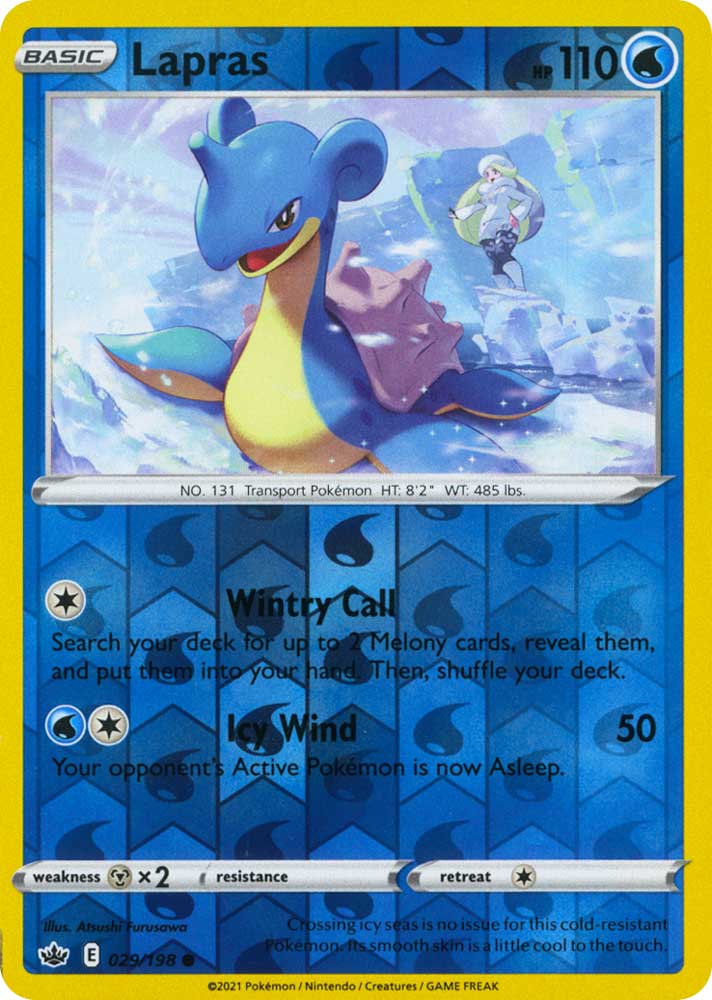 029 / 198 Lapras Comune Reverse foil (EN) -NEAR MINT-