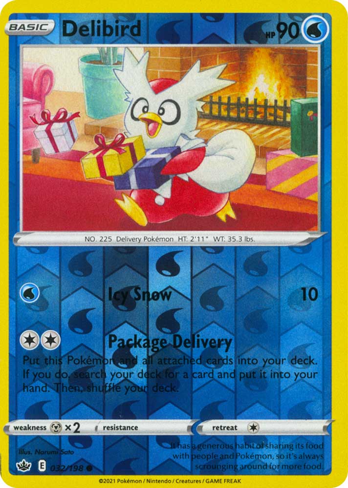 032 / 198 Delibird Comune Reverse foil (EN) -NEAR MINT-