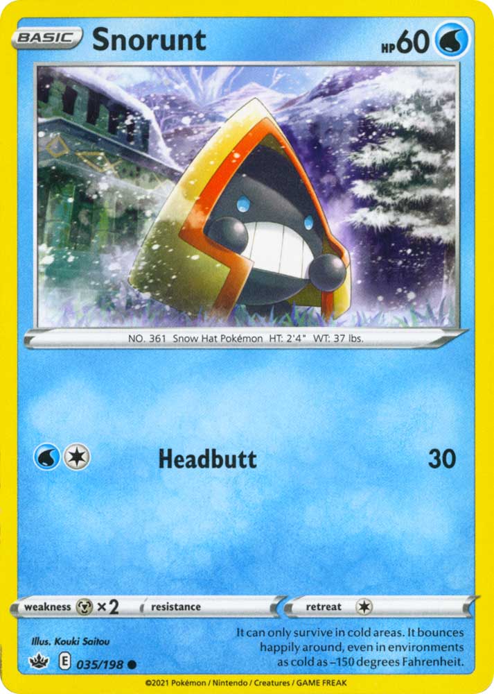 035 / 198 Snorunt Comune normale (EN) -NEAR MINT-