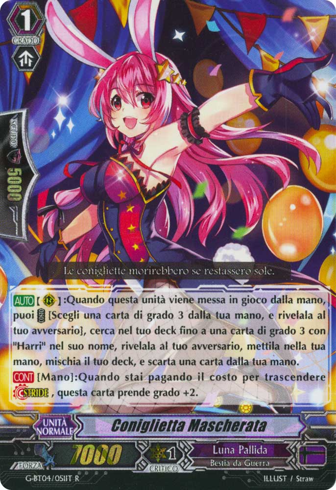 G-BT04-IT051 Coniglietta Mascherata rara foil (IT) -NEAR MINT-