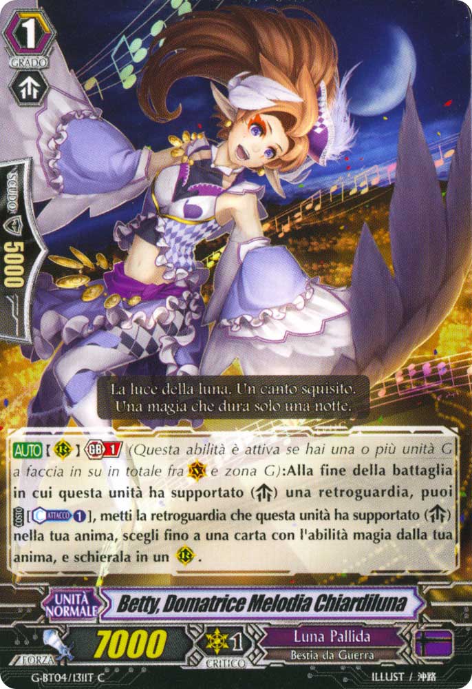 G-BT04-IT131 Betty, Domatrice Melodia Chiardiluna comune normale (IT) -NEAR MINT-