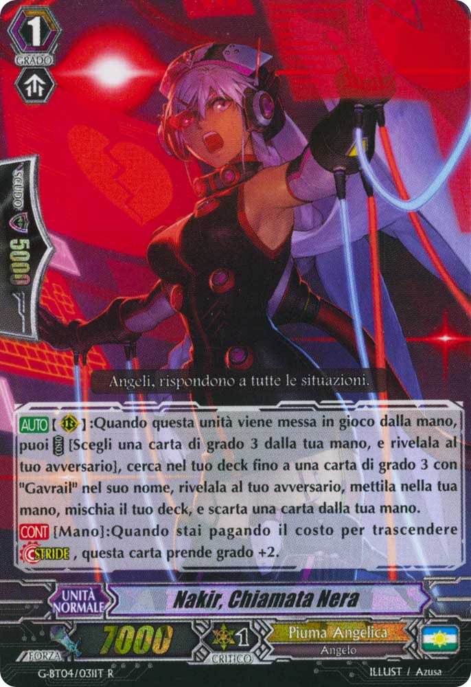 G-BT04-IT031 Nakir, Chiamata Nera rara foil (IT) -NEAR MINT-