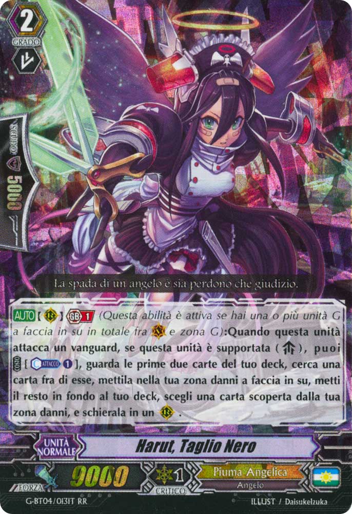 G-BT04-IT013 Harut, Taglio Nero doppia rara foil (IT) -NEAR MINT-