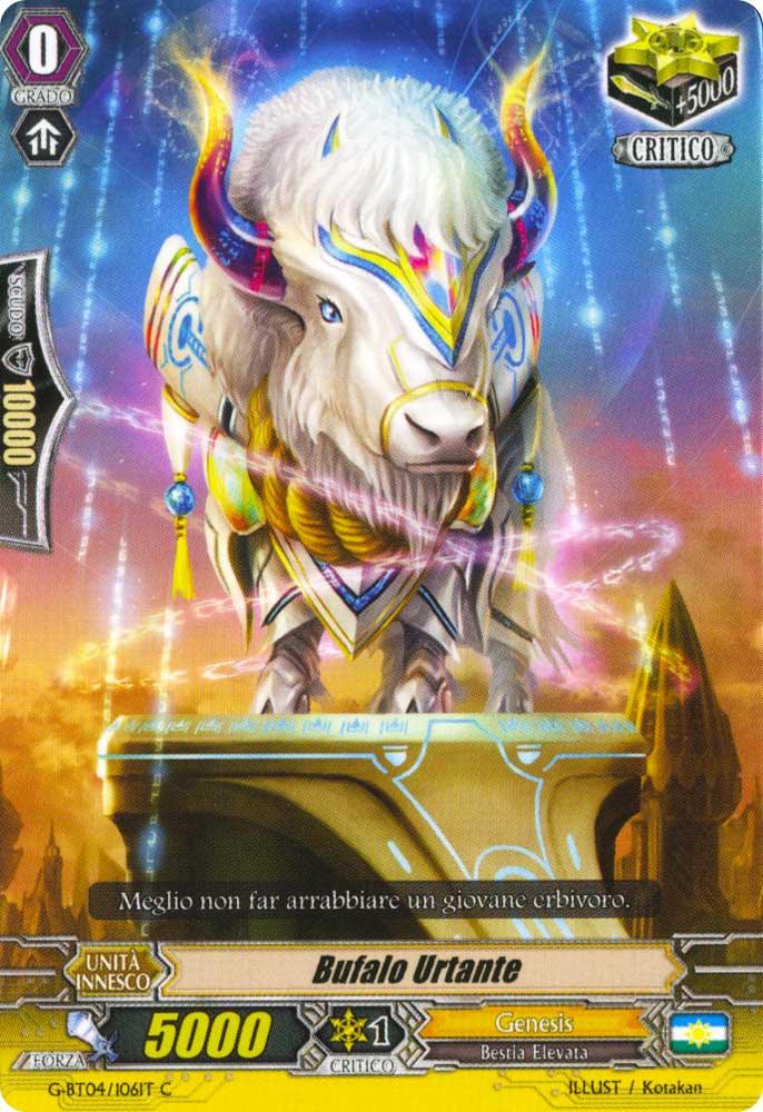 G-BT04-IT106 Bufalo Urlante comune normale (IT) -NEAR MINT-