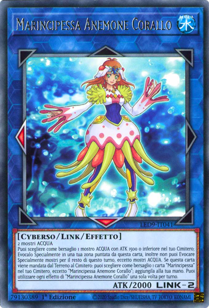 LED9-IT041 Marincipessa Anemone Corallo rara 1a Edizione (IT) -NEAR MINT-