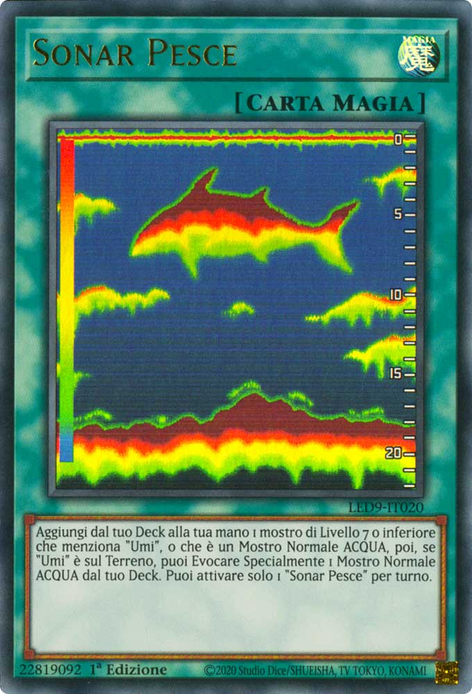 LED9-IT020 Sonar Pesce ultra rara 1a Edizione (IT) -NEAR MINT-