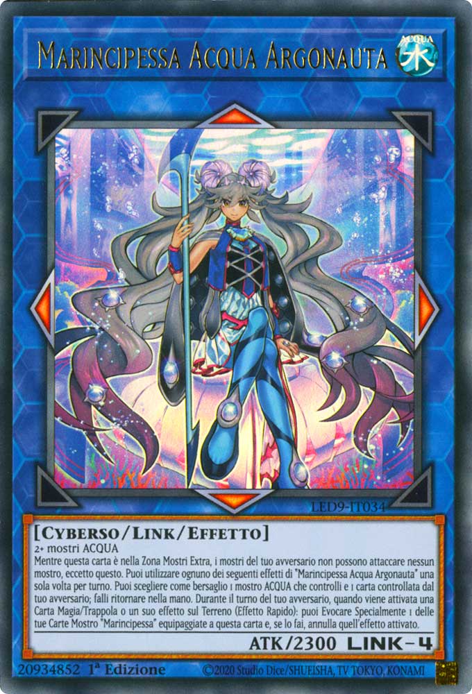 LED9-IT034 Marincipessa Acqua Argonauta ultra rara 1a Edizione (IT) -NEAR MINT-