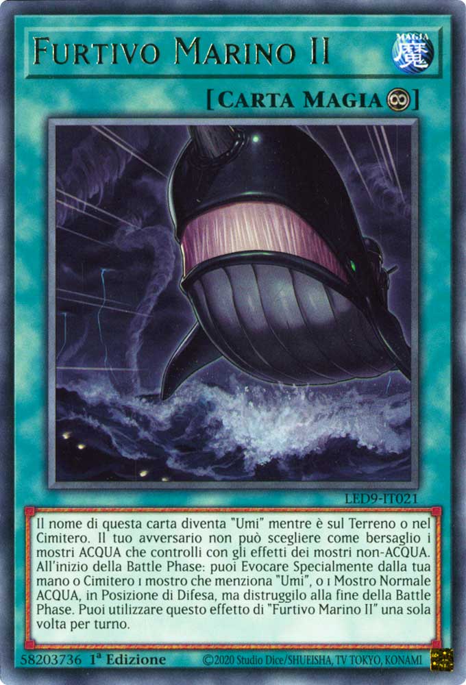 LED9-IT021 Furtivo Marino II rara 1a Edizione (IT) -NEAR MINT-