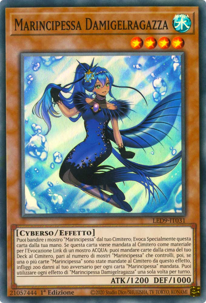 LED9-IT031 Marincipessa Damigelragazza super rara 1a Edizione (IT) -NEAR MINT-