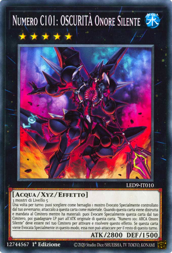 LED9-IT010 Numero C101: OSCURITA' Onore Silente comune 1a Edizione (IT) -NEAR MINT-