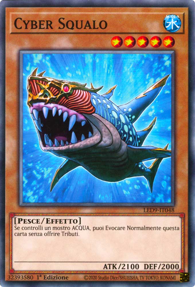 LED9-IT048 Cyber Squalo comune 1a Edizione (IT) -NEAR MINT-