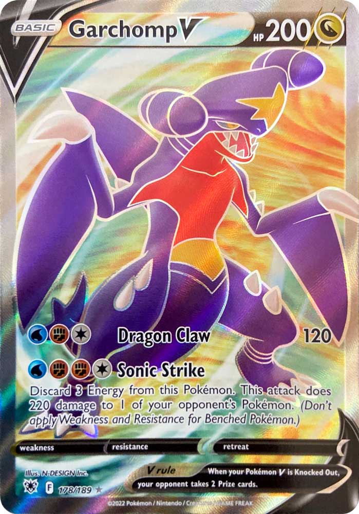178/189 Garchomp V Ultra Rara V Full Art foil (EN) -NEAR MINT-