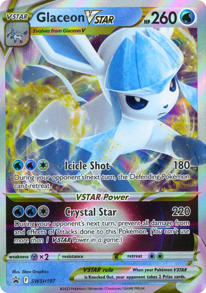 SWSH197 Glaceon VSTAR Rara V ASTRO foil (EN) -NEAR MINT-
