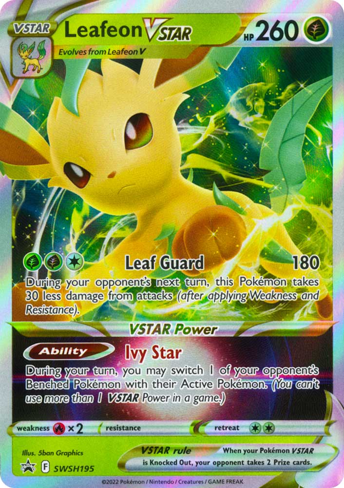 SWSH195 Leafeon VSTAR Rara V ASTRO foil (EN) -NEAR MINT-