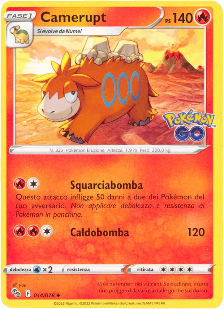 014/078 Camerupt non comune normale (IT) -NEAR MINT-