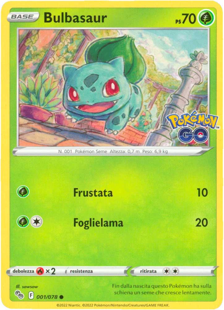 001/078 Bulbasaur comune normale (IT) -NEAR MINT-