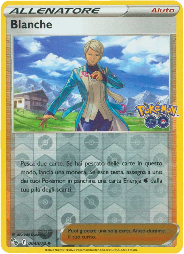 064/078 Blanche non comune foil reverse (IT) -NEAR MINT-