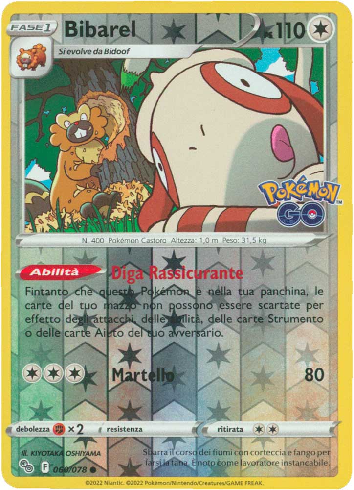 060/078 Bibarel comune foil reverse (IT) -NEAR MINT-