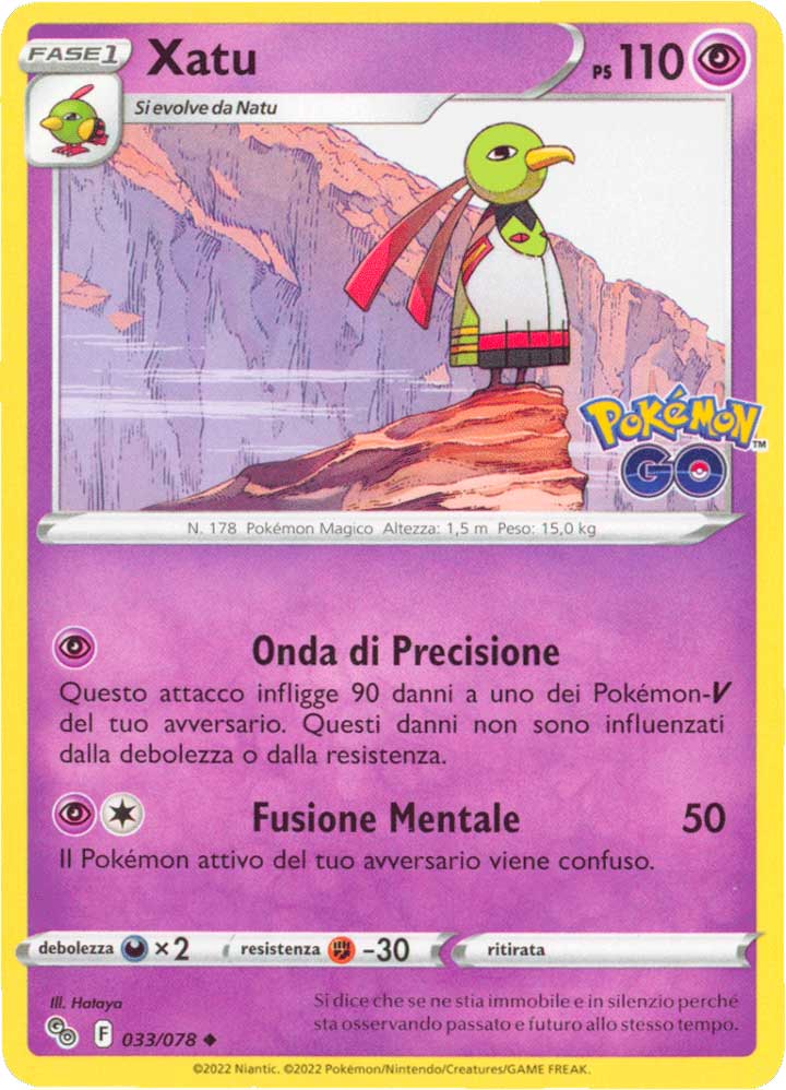 033/078 Xatu non comune normale (IT) -NEAR MINT-