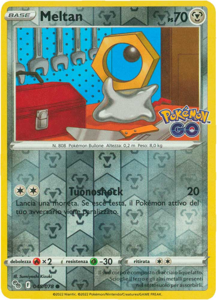 045/078 Meltan comune foil reverse (IT) -NEAR MINT-