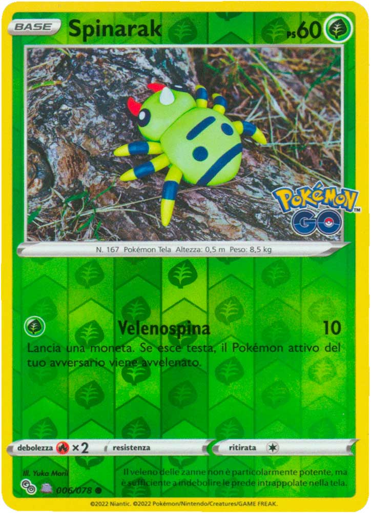 006/078 Spinarak - Ditto comune foil reverse (IT) -NEAR MINT-