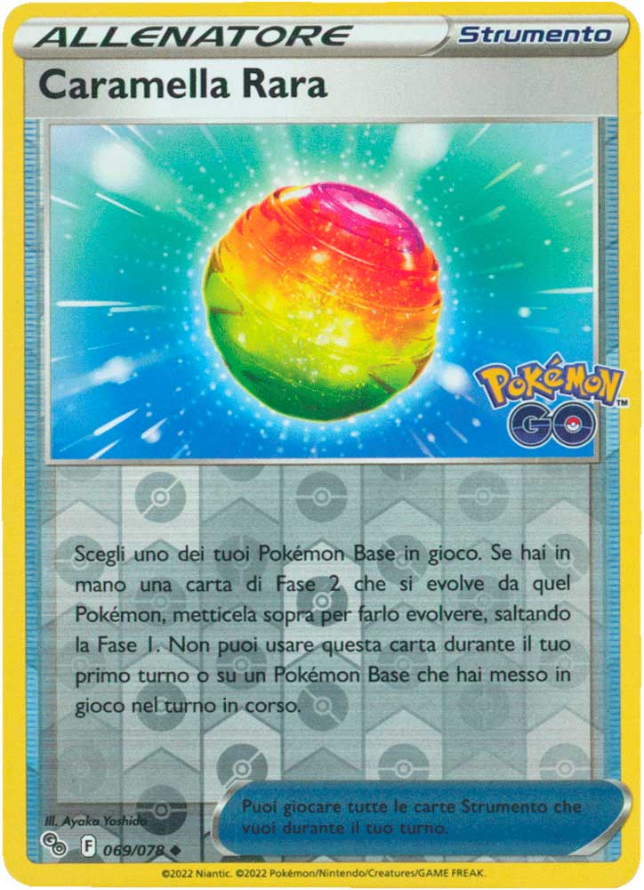 069/078 Caramella Rara non comune foil reverse (IT) -NEAR MINT-