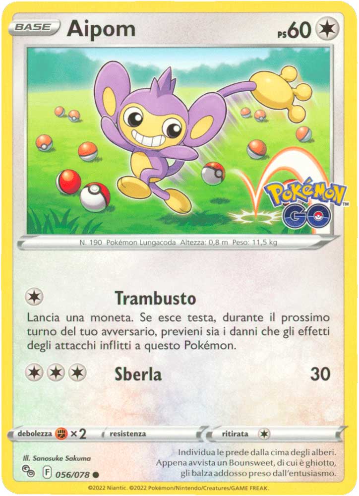056/078 Aipom comune normale (IT) -NEAR MINT-