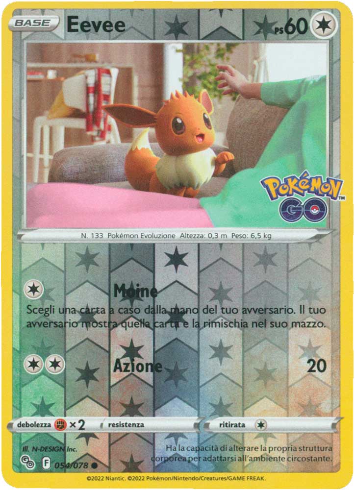 054/078 Eevee comune foil reverse (IT) -NEAR MINT-