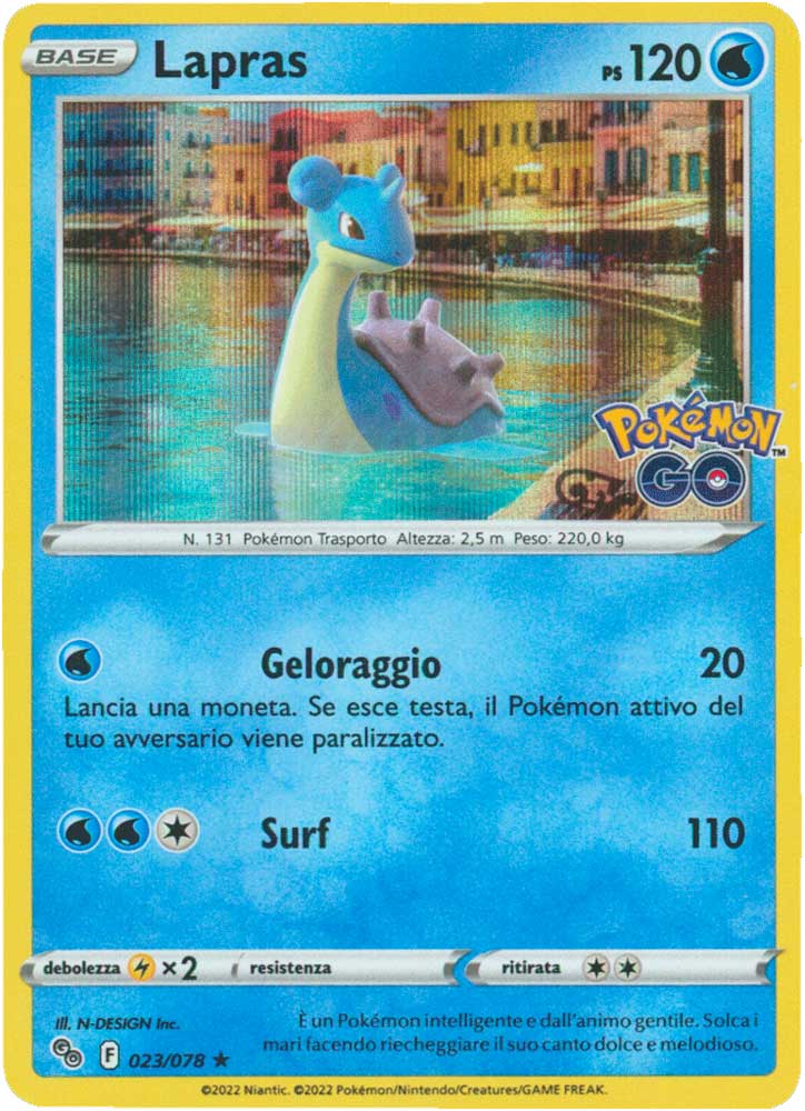023/078 Lapras rara foil (IT) -NEAR MINT-