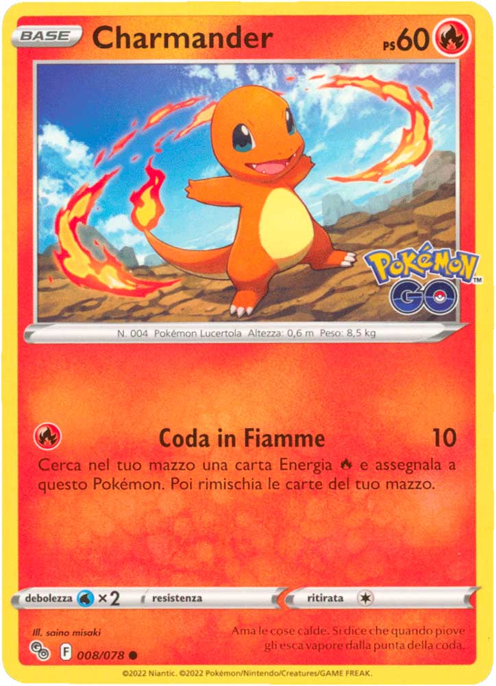 008/078 Charmander comune normale (IT) -NEAR MINT-