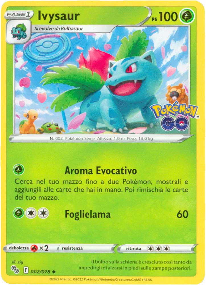 002/078 Ivysaur non comune normale (IT) -NEAR MINT-