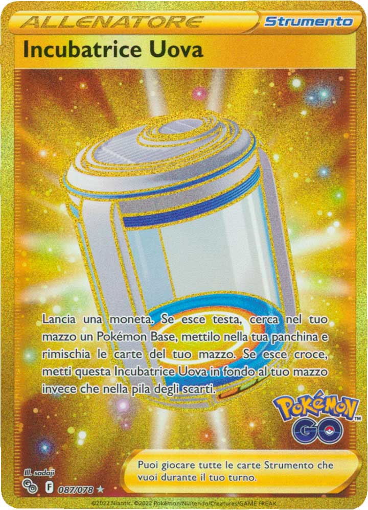 087/078 Incubatrice Uova Rara Segreta Gold full art foil (IT) -NEAR MINT-
