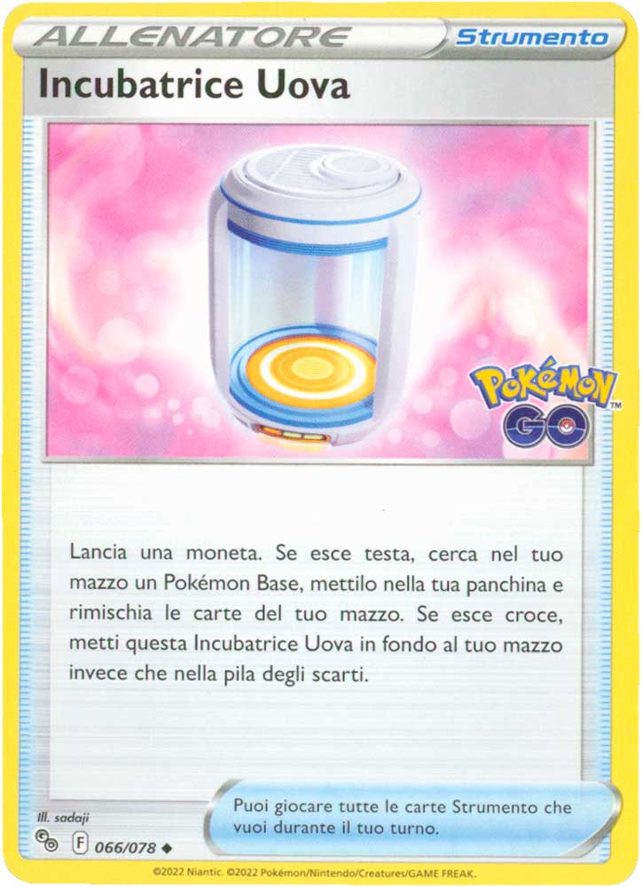 066/078 Incubatrice Uova non comune normale (IT) -NEAR MINT-