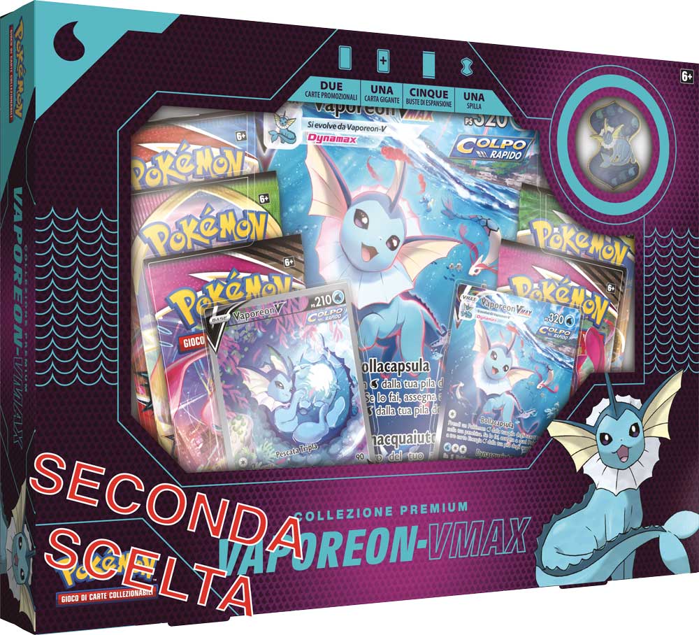Collezione Premium Vaporeon VMAX (seconda scelta) (IT)