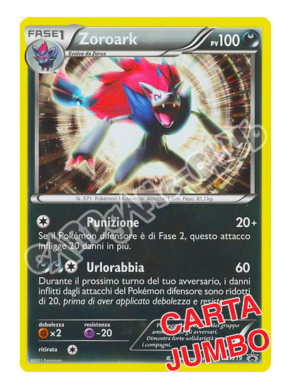 BW19 Zoroark JUMBO foil (IT) -NEAR MINT-