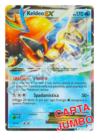 49 / 149 Keldeo JUMBO rara ex foil (IT) -NEAR MINT-